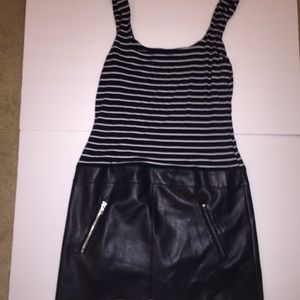 Bailey 44 Navy &White striped tank dress